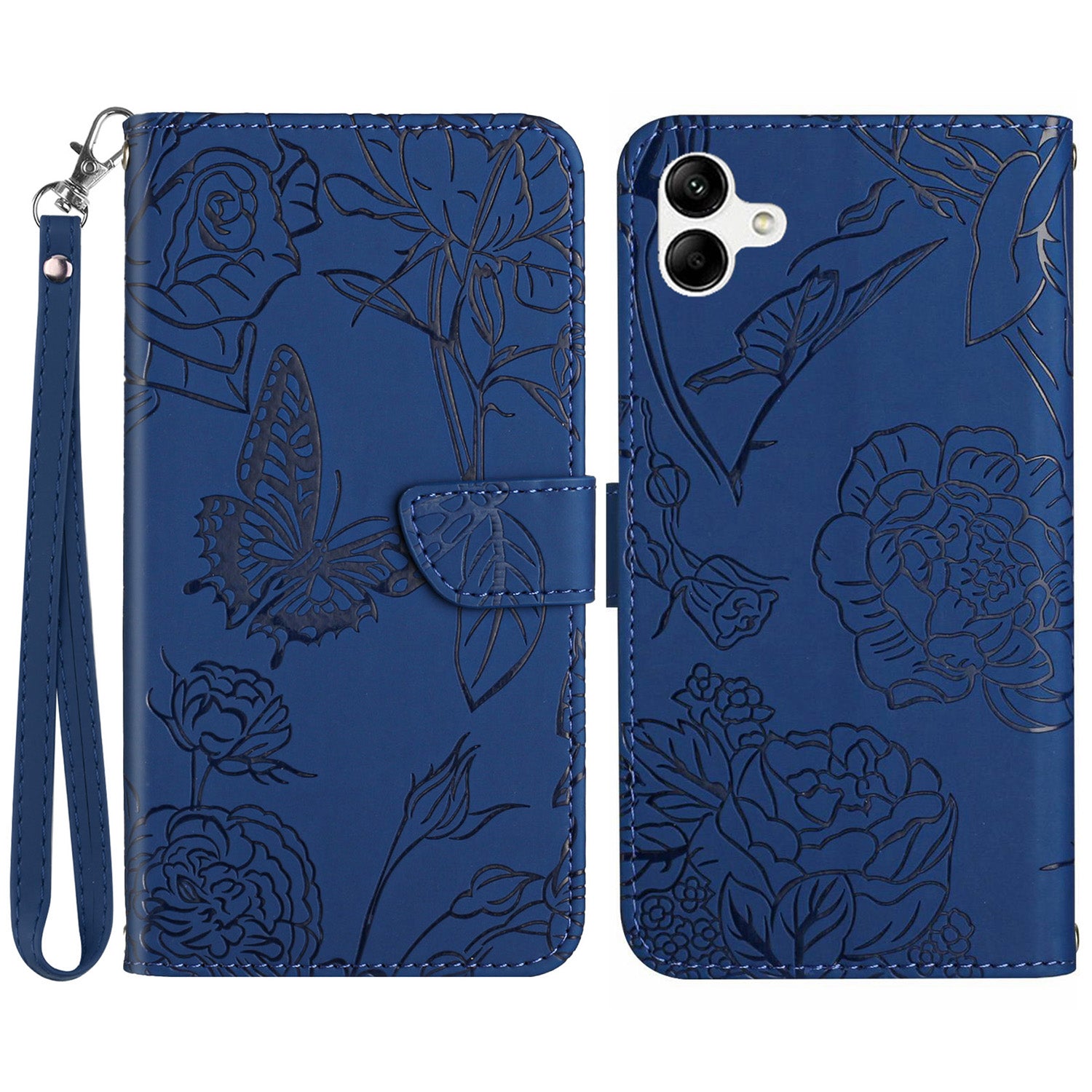 HT03 For Samsung Galaxy A05 4G Leather Cover Imprinted Wallet Phone Case with Wrist Strap HT03 For Samsung Galaxy A05 4G Leather Cover Imprinted Wallet Phone Case with Wrist Strap